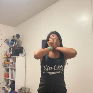 Sin City Las Vegas idk what brand, black and white, Medium,